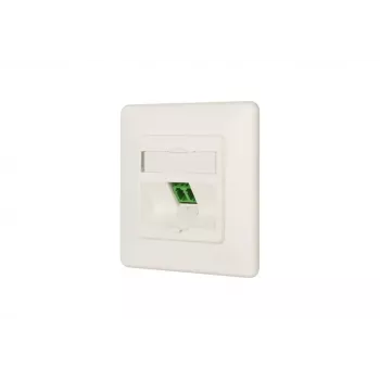 Gniazdo wtyczkowe LC-D MetzConnect 1501207K1U-E białe