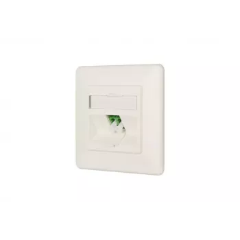 Gniazdo wtyczkowe LC-D MetzConnect 1501207K1U-E białe
