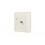 Gniazdo wtyczkowe LC-D MetzConnect 1501207K1U-E białe