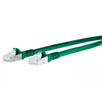 Kabel sieciowy METZ CONNECT 1308457555-E 7,5 m Cat6a S/FTP zielony