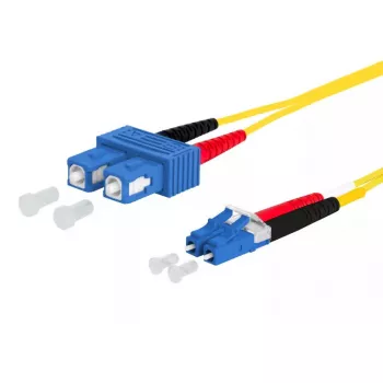 Kabel światłowodowy MetzConnect 151P1EOJOA5E 15 m I-V(ZN) H G.657.A2 SC na LC żółty