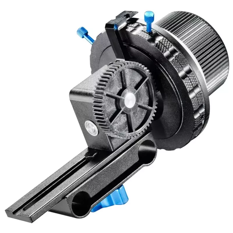 Walimex Follow Focus F3 Czarny Niebieski Biały Aluminium Plastik 460g