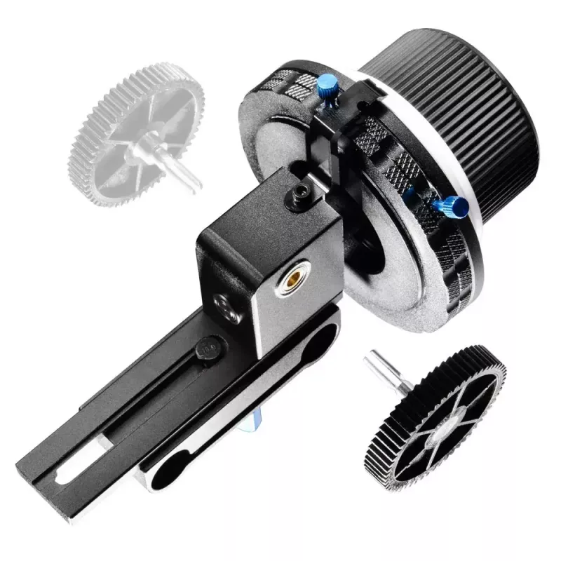 Walimex Follow Focus F3 Czarny Niebieski Biały Aluminium Plastik 460g