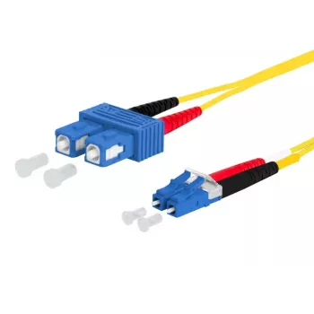 Kabel światłowodowy METZ CONNECT 151P1EOJO25E SC LC I-V(ZN) H 2.5 m Żółty