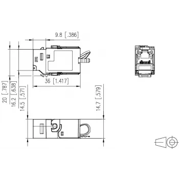 Złącze przewodowe METZ CONNECT 130B21-Z
