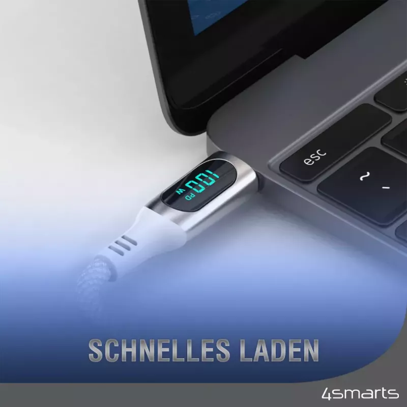 Kabel USB 4smarts 540954 3m USB C Biały USB 2.0 0,48 Gbit/s