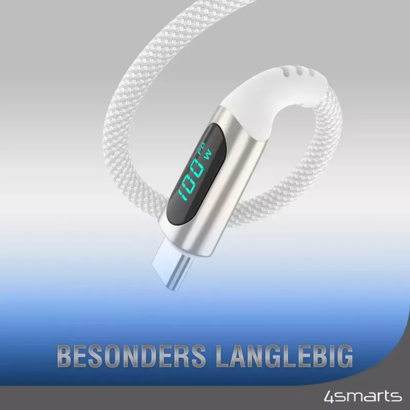 Kabel USB 4smarts 540954 3m USB C Biały USB 2.0 0,48 Gbit/s