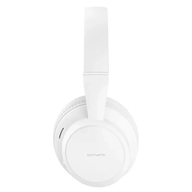 Zestaw słuchawkowy 4smarts SkyBuds Wave — Przewodowy i bezprzewodowy, Bluetooth, USB-C, wokółuszny, pałąk na głowę, 20–20000 Hz, kabel 0,3 m, biały