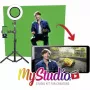 zielony screen EASYPIX MyStudio 62020 przenośny lekki – składane tło do zdjęć i filmów