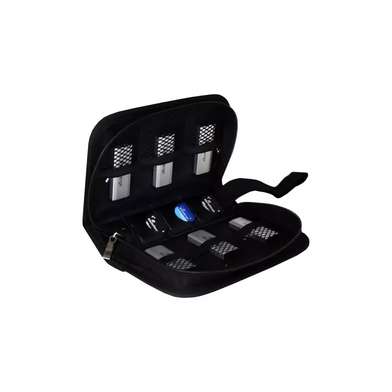 Etui na karty pamięci MediaRange BOX98 na 3 karty nylon czarny