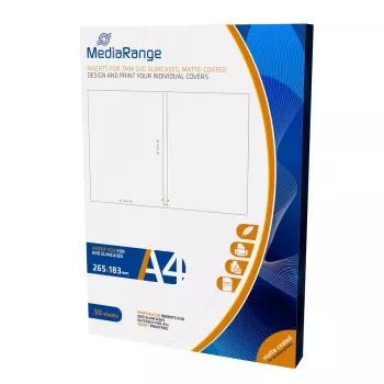 MediaRange MRINK122 Papier do druku A4 Matowy 50 arkuszy Biały