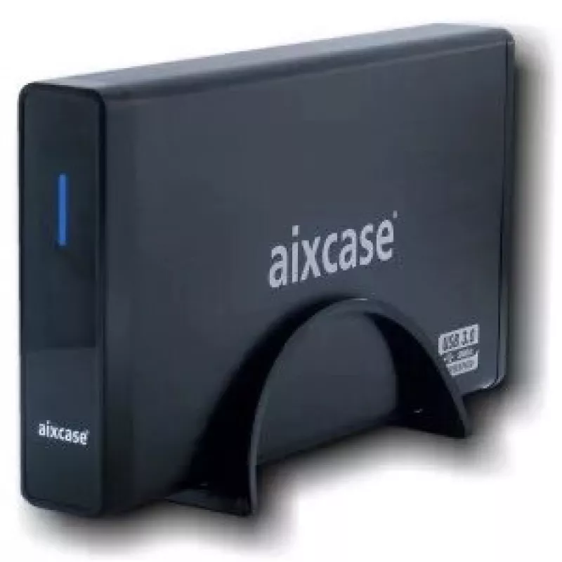 Obudowa na dyski Aixcase AIX-BL35SU3 Czarny 3,5 cala
