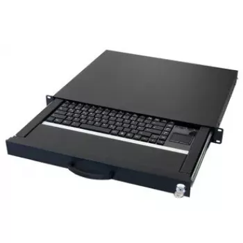 Klawiatura AIXCASE AIX-19K1UKUSTP-B USB QWERTY US English Czarna