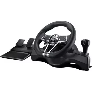 Kierownica wyścigowa ready2gaming Hurricane Wheel Pro dla PS4 PS3 PC Switch — obsługiwane platformy w zestawie