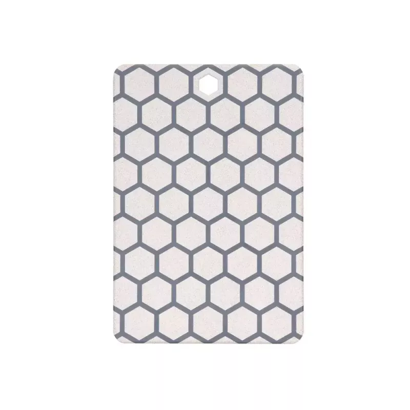 Resto Kitchenware 95402 Rectangular Plastic Cutting Board szary biały