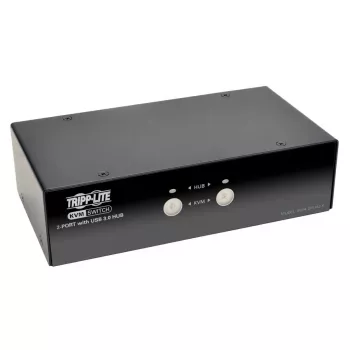 2-portowy przełącznik KVM DisplayPort z audio i hubem USB 3.0 EATON B004-DPUA2-K — DisplayPort, klawiatura USB/mysz, 2560×1600, kable 1,2 m