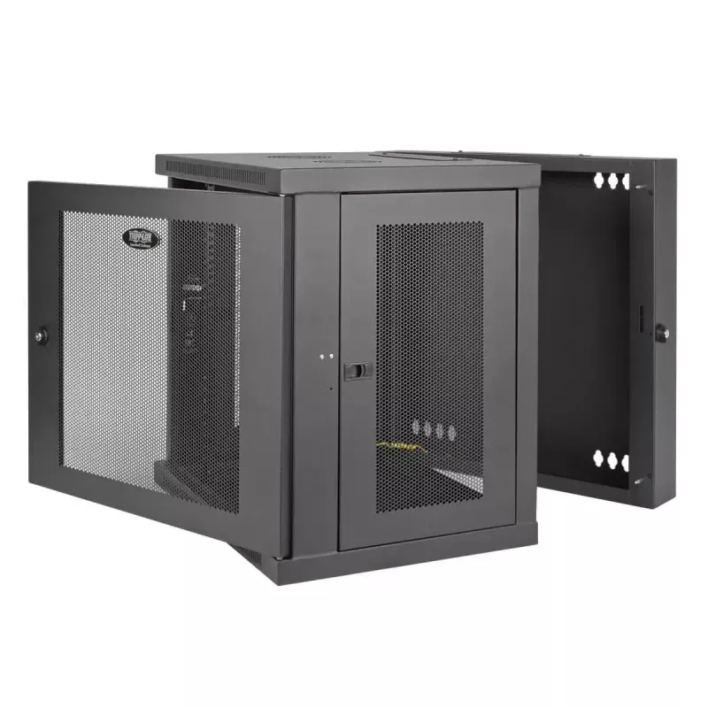 Obudowa rackowa 12U do montażu na ścianie Eaton SRW12USDP — 600,2×647,7×636,5 mm, IP20, czarna