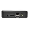Przełącznik KVM 2-portowy DisplayPort Tripp Lite B004-DP2UA2-K, 4K@60Hz, klawiatura/mysz USB, audio, kable