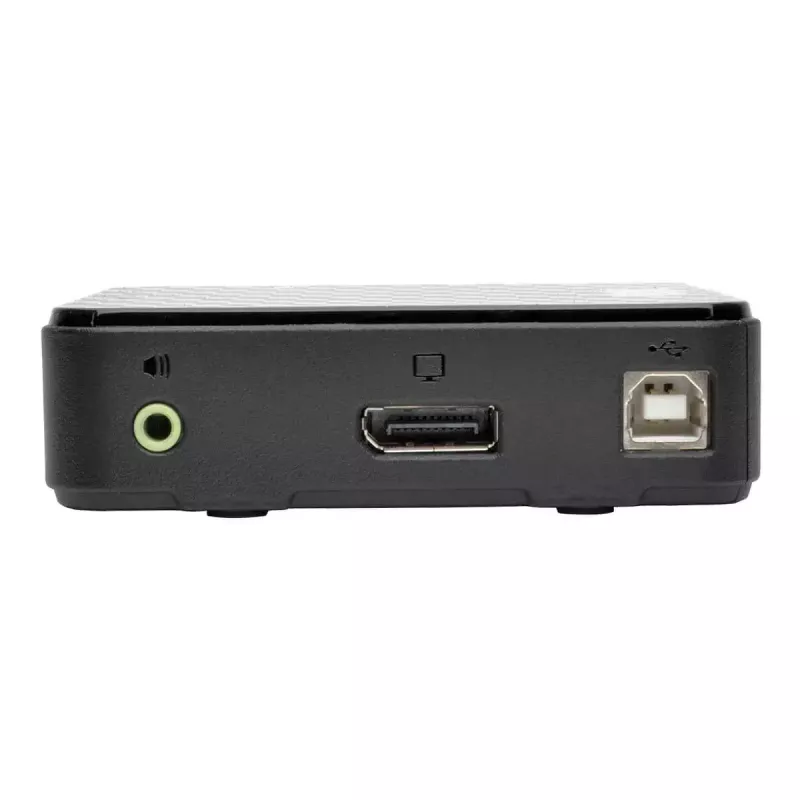 Przełącznik KVM 2-portowy DisplayPort Tripp Lite B004-DP2UA2-K, 4K@60Hz, klawiatura/mysz USB, audio, kable