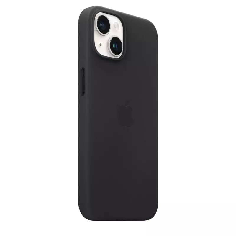 Etui skórzane Apple iPhone 14 z MagSafe - Czarna północ
