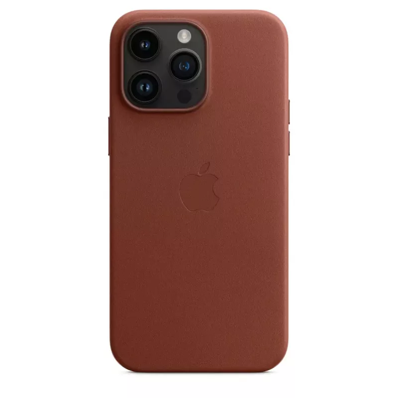 Skórzane etui MagSafe do iPhone 14 Pro Max firmy Apple — brązowe, na ekran 6,7 cala