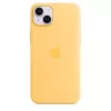 Silicone etui Apple iPhone 14 Plus MagSafe Sunglow żółty