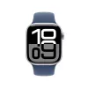 Smartwatch Apple Watch Series 10 GPS 42mm srebrny Aluminium Case Denim Sport Band niebieski M/L