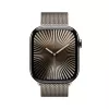 Smartwatch Apple Watch Series 10 GPS + Cellular 46mm koperta z naturalnego tytanu z pętlą milanese w kolorze naturalnym - S/M
