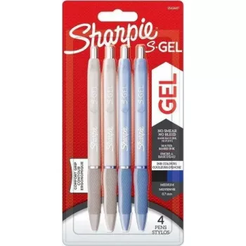 Długopis żelowy Sharpie S‑Gel Frost niebieski Pearl biały 0.7 mm — niebiesko-czarny tusz