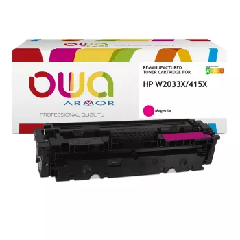 Toner OWA Armor kompatybilny z HP W2033X 415X 6000st 1000 stron czerwony/magenta