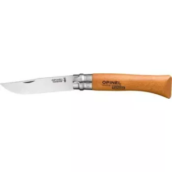Scyzoryk Opinel No. 10 ostrze ze stali węglowej, rękojeść drewniana