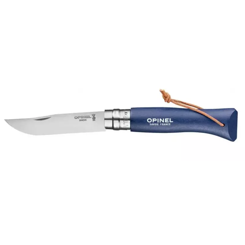 Scyzoryk slip-joint Opinel N°08 Camper/Scout niebieski Długość ostrza 8,5 cm