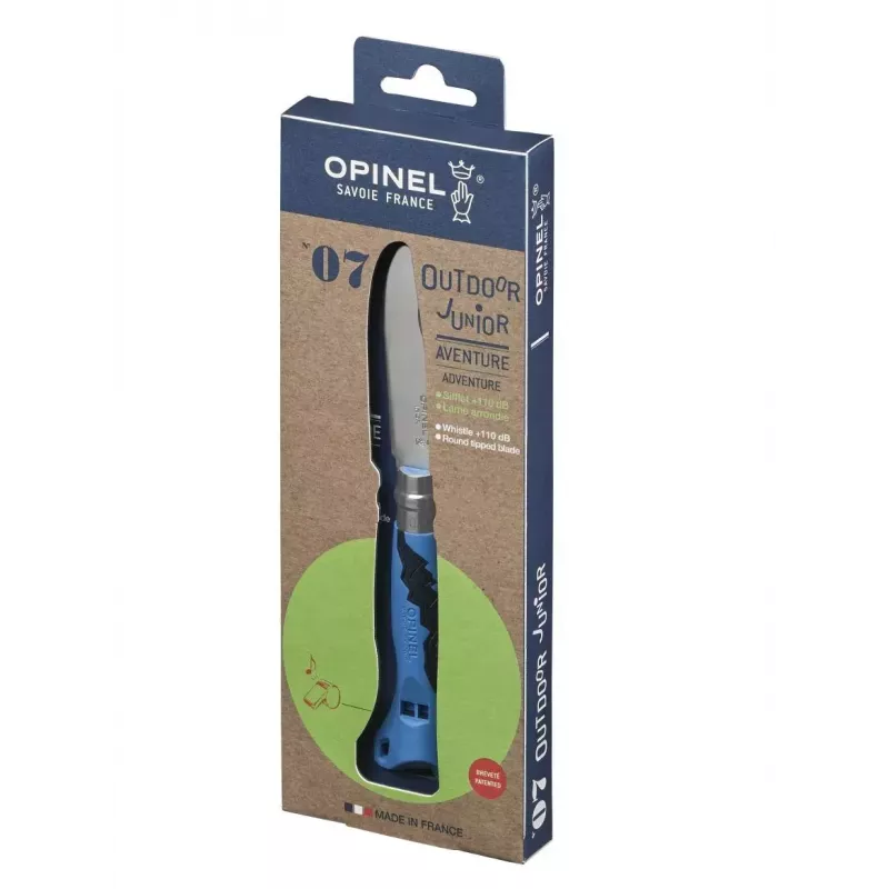 Nóż składany Opinel N°07 Camper/scout niebieski 001898