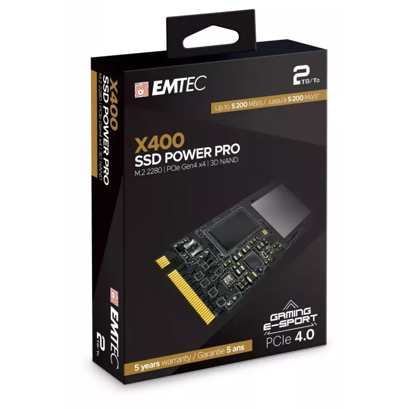 Dysk SSD Emtec 2 TB M.2 PCI Express 4.0 NVMe X400