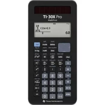 Kalkulator naukowy Texas Instruments TI-30 X Pro MathPrint — wyświetlacz 2-wierszowy, zasilany bateriami