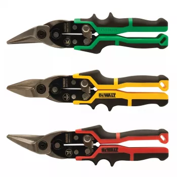 Zestaw nożyc lotniczych DeWALT DWHT14676-0, 3 sztuki