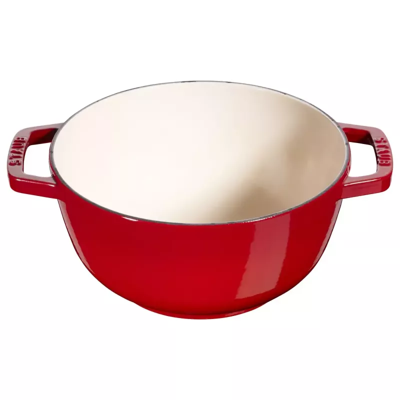 Zestaw do fondue Staub 18 cm Cherry, okrągły 0,25 L, 187×100 mm, 4,6 kg