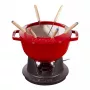 Zestaw do fondue Staub 18 cm Cherry, okrągły 0,25 L, 187×100 mm, 4,6 kg
