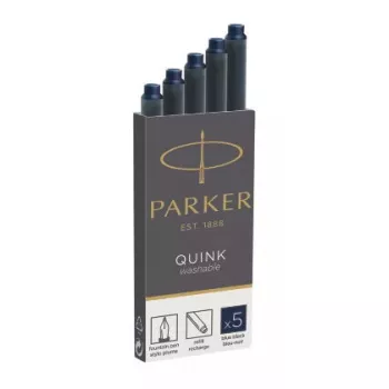 Wkład do pióra Parker 1950385 czarny, niebieski 5 szt.