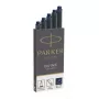 Wkład do pióra Parker 1950385 czarny, niebieski 5 szt.