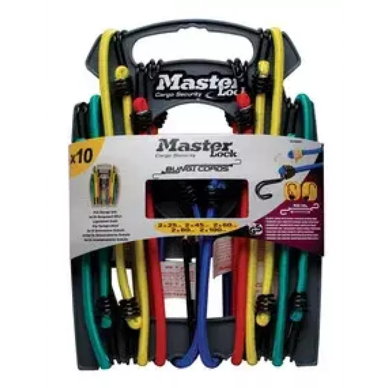 Bungee Cord MASTER LOCK Reverse Twin Wire Pack Wielokolorowy 10 szt.