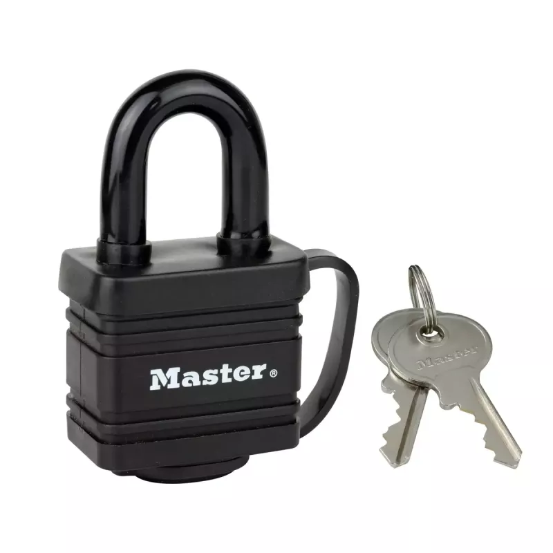 Kłódka MASTER LOCK 7804EURT 2 x 40 mm stal laminowana czarna