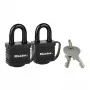 Kłódka MASTER LOCK 7804EURT 2 x 40 mm stal laminowana czarna