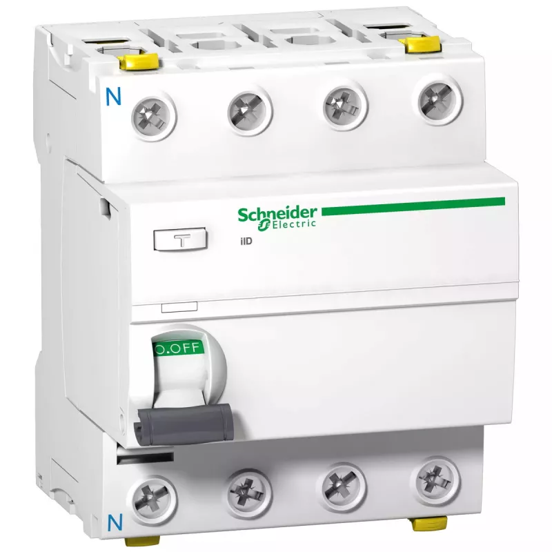 Wyłącznik różnicowoprądowy Schneider Electric A9Z21425, typ A, 25 A, 380–415 V, zdolność wyłączania 1500 A