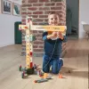 JANOD Duży Żuraw Wielokolorowy Buk Drewno 3-8 Lat