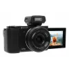 Kompaktowy aparat AgfaPhoto Realishot C110 — 24 MP, 1/3,06 cala CMOS, 3-krotny zoom optyczny, 4K, Wi‑Fi, ekran dotykowy 2,8 cala, czarny