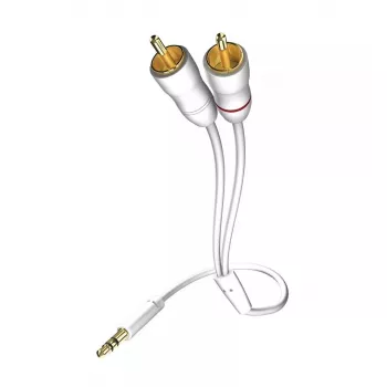 Kabel audio Inakustik 003100015 1,5 m 3,5 mm 2xRCA Biały