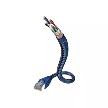 Kabel sieciowy Inakustik 00480305 RJ-45 Cat6 5 m niebieski srebrny