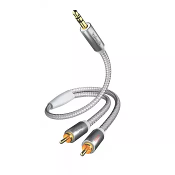 Kabel audio Inakustik 004100015 1,5 m 3,5 mm 2 x RCA Biały