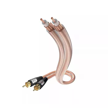 Kabel audio Inakustik 00304107 0,75 m RCA przezroczysty